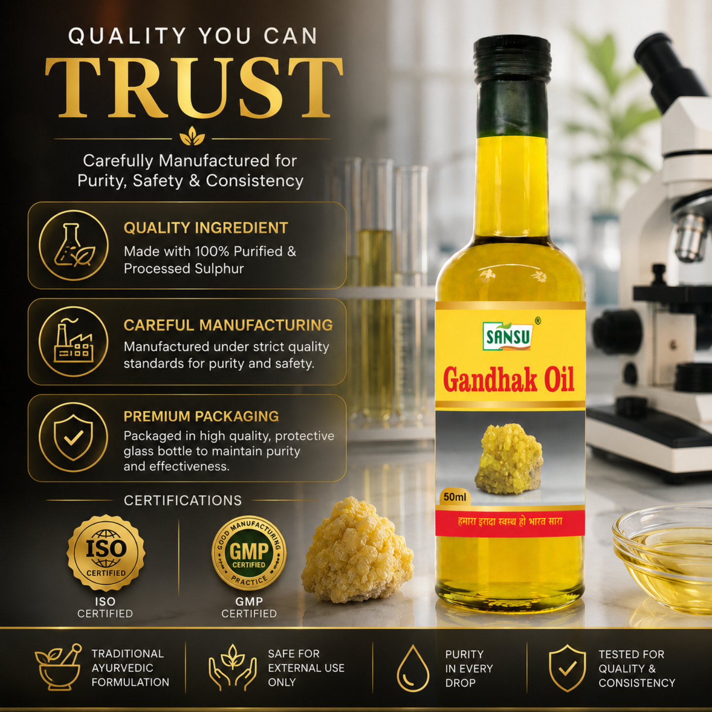Sansu Gandhak Oil 50 ml (Pack of 2)