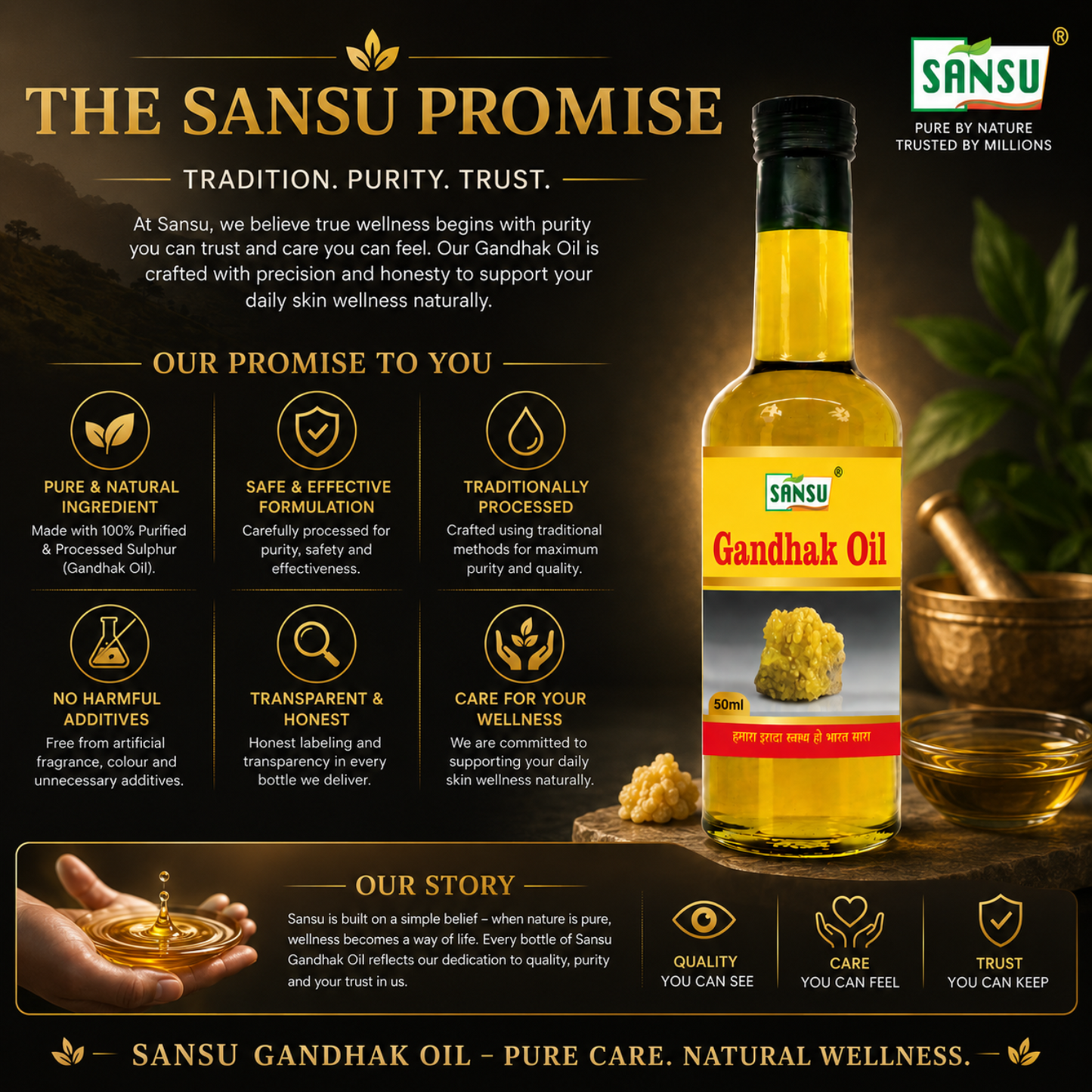 Sansu Gandhak Oil 50 ml (Pack of 2)