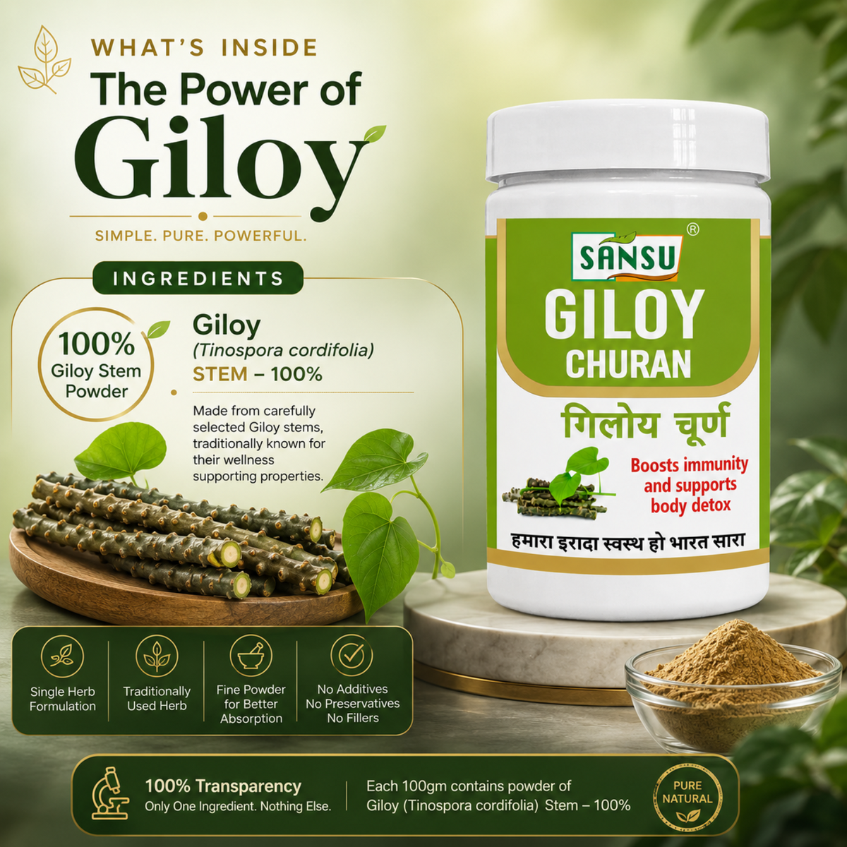 Sansu Giloy Churan -100 gm / 200 gm