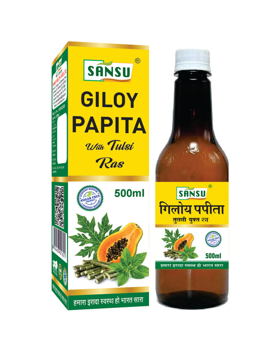 Sansu Organic Giloy Papita Juice 500 ml / 1000 ml