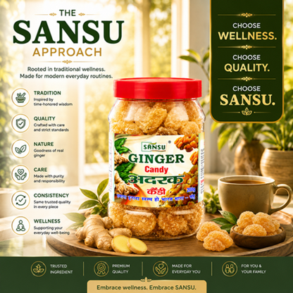 Sansu Ginger Candy 200 gm Pack of 2
