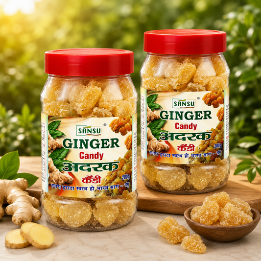 Sansu Ginger Candy 200 gm Pack of 2
