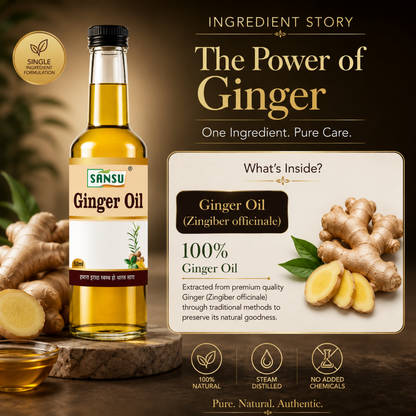Sansu Ginger Oil 50ml (Pack of 2)
