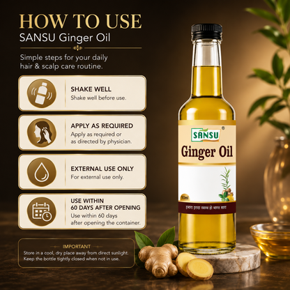 Sansu Ginger Oil 50ml (Pack of 2)