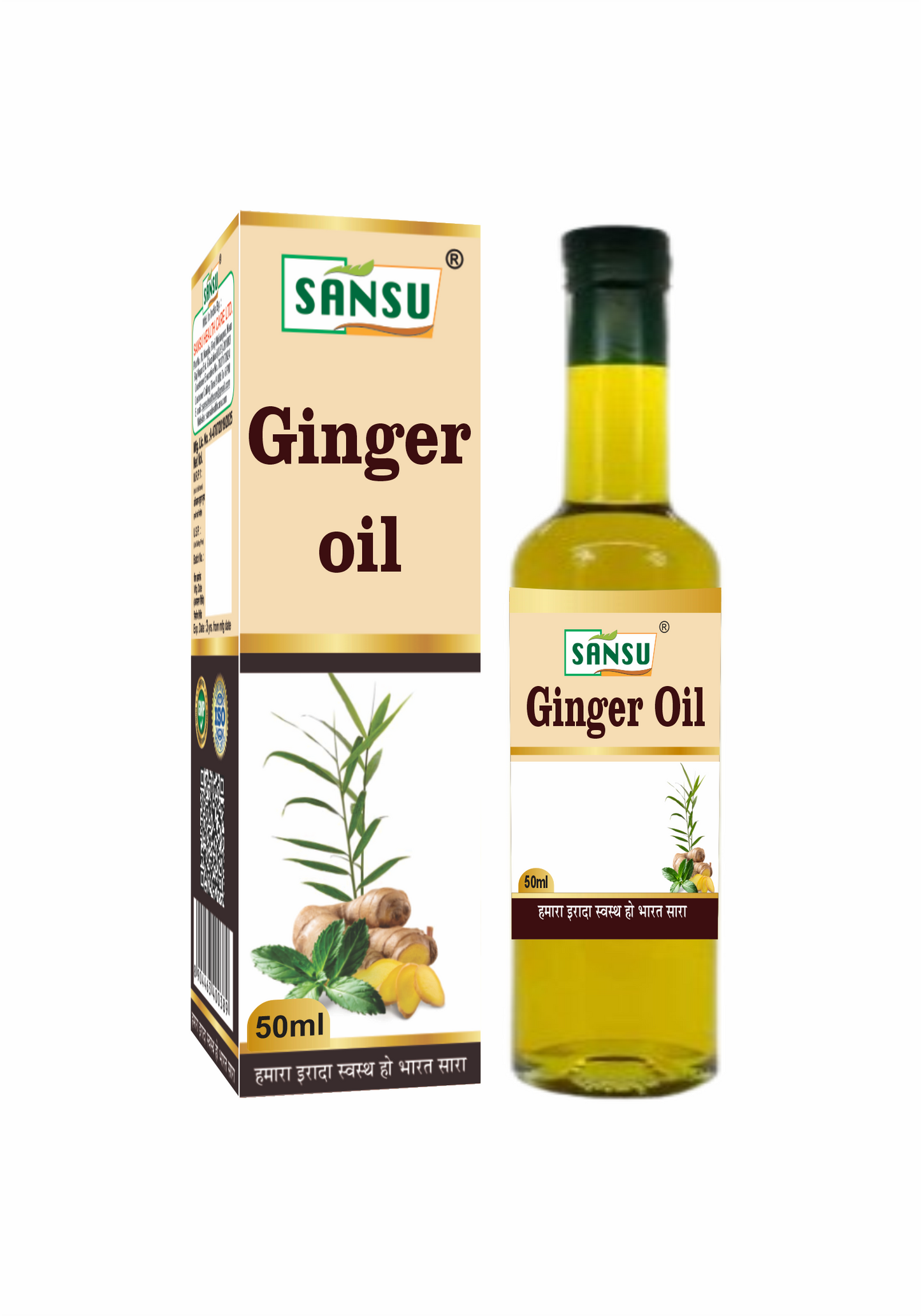 Sansu Ginger oil  50ml (Pack of 2)