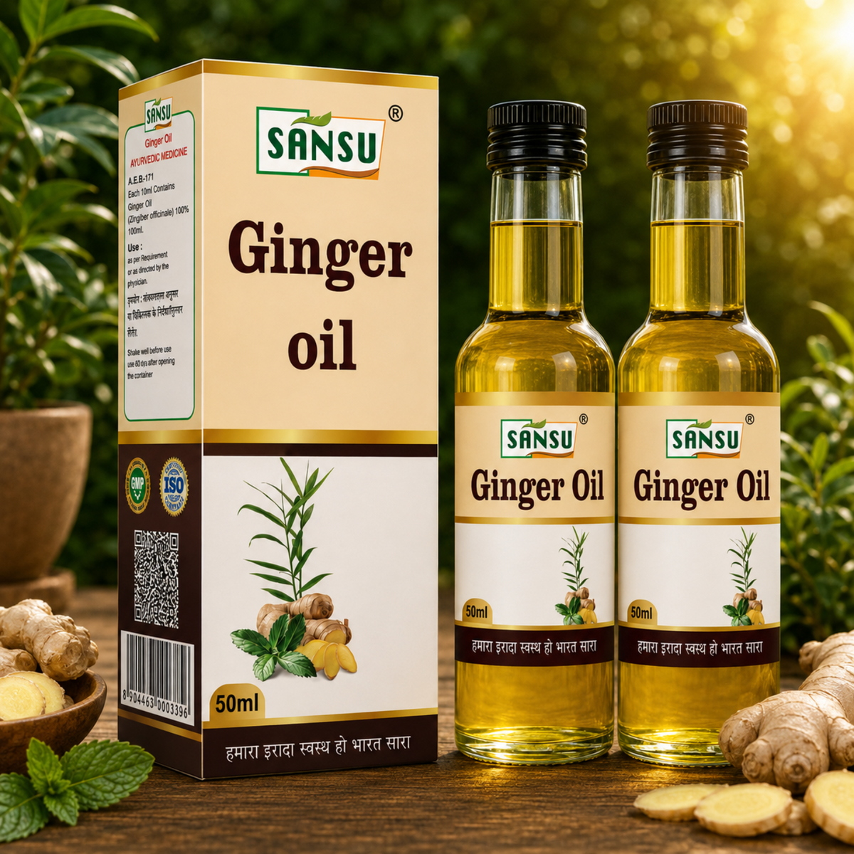 Sansu Ginger Oil 50ml (Pack of 2)