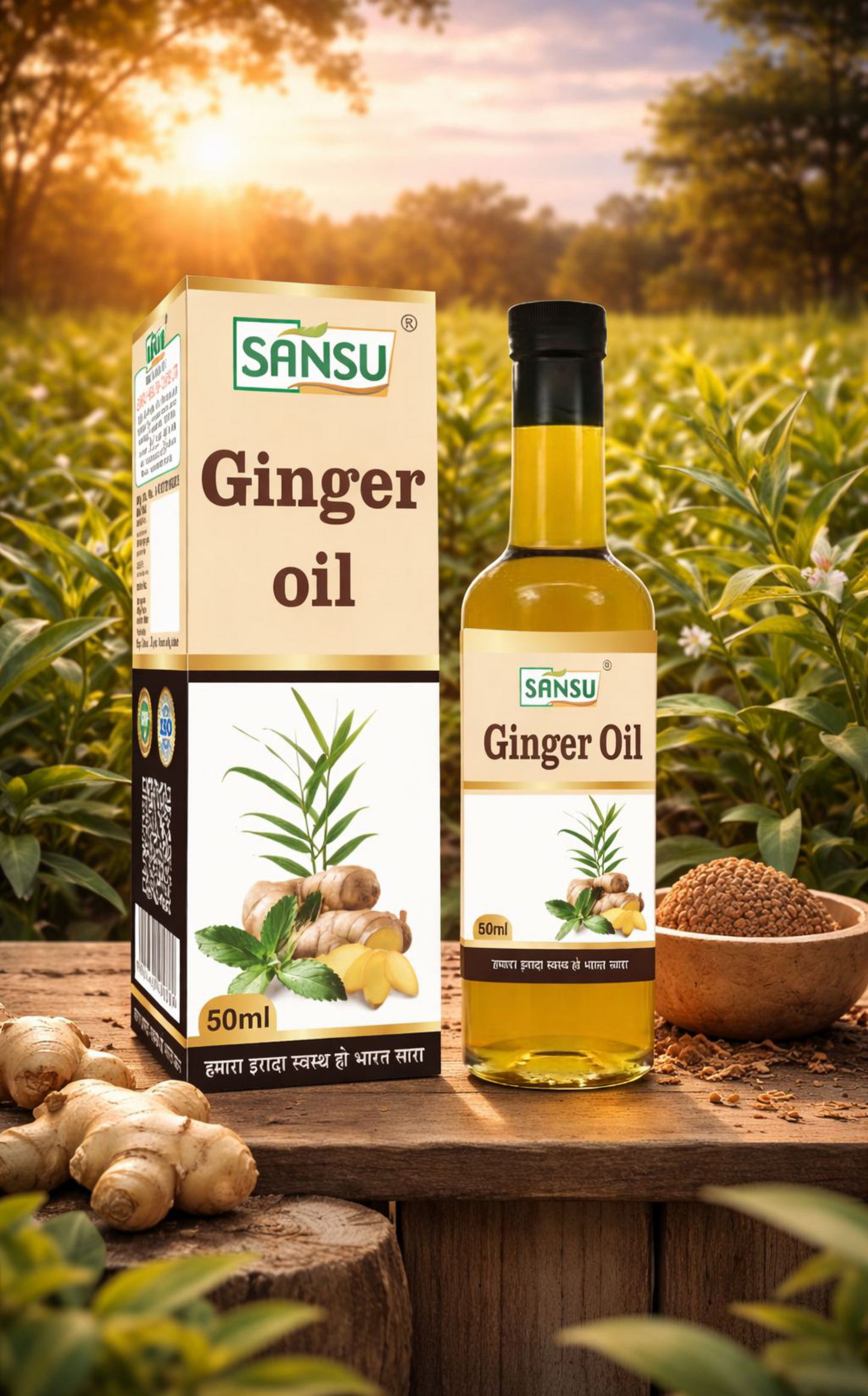 Sansu Ginger oil  50ml (Pack of 2)