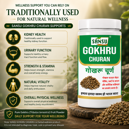 Sansu Gokhru Churan 100gm (Pack Of 2)