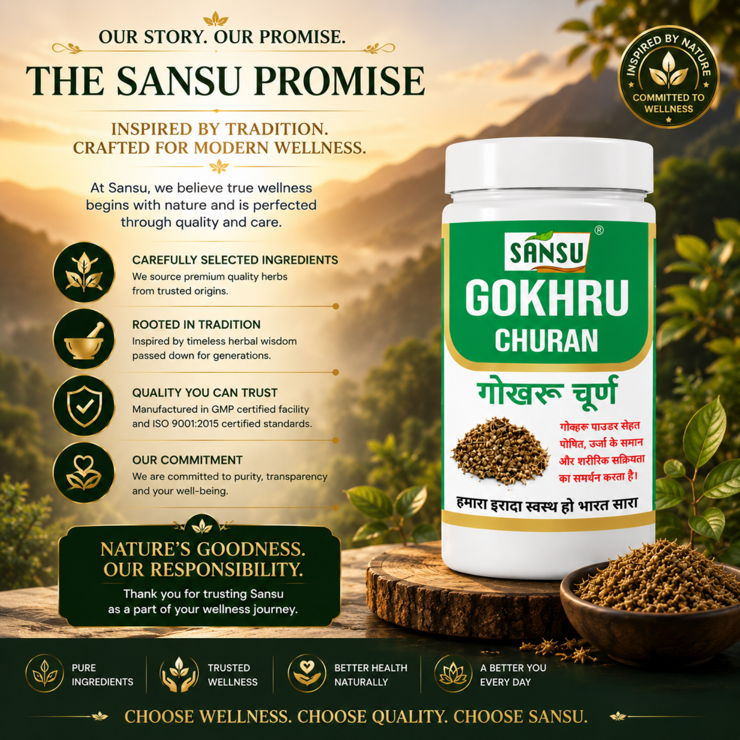 Sansu Gokhru Churan 100gm (Pack Of 2)