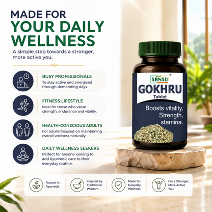 Sansu Gokhru Tablet  (60 Tablets)