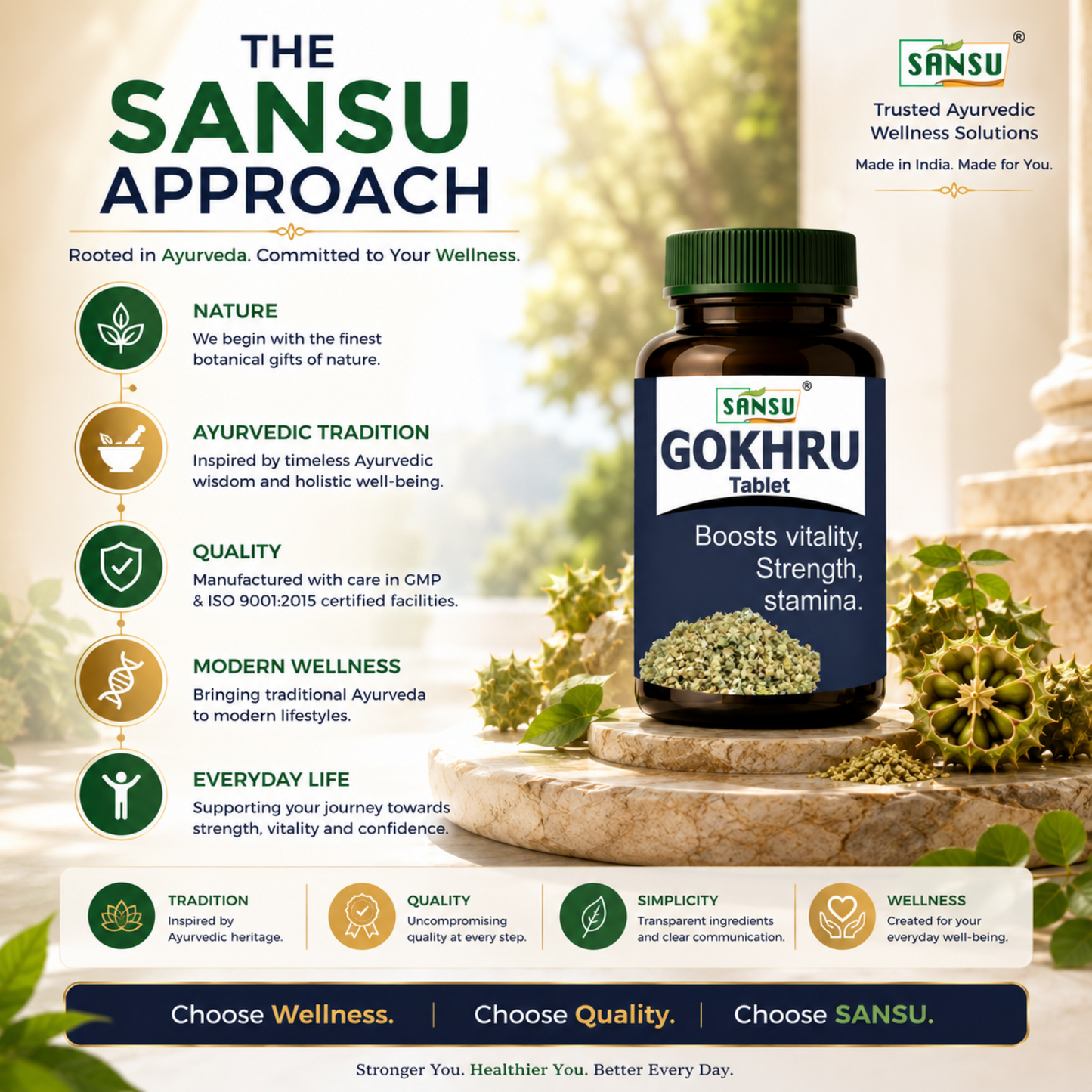 Sansu Gokhru Tablet  (60 Tablets)