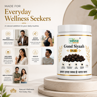SANSU Gond siyah - Kala Gond (100 GRAM)