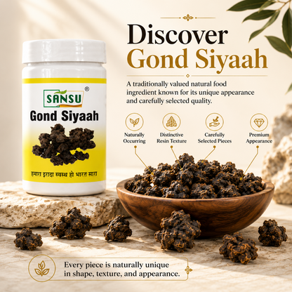 SANSU Gond siyah - Kala Gond Raw (50 Gram)