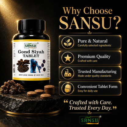 SANSU Gond siyah  Kala Gond 30 Tablet Pack of 2