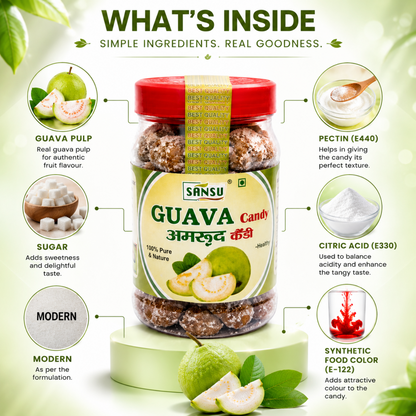 Sansu Organic Guava Candy 200g (Pack of 2)