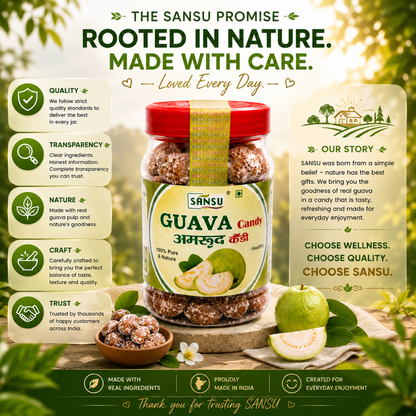 Sansu Organic Guava Candy (200 gm)