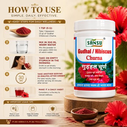Sansu Gudhal / Hibiscus Powder100 gram (Pack Of 2)