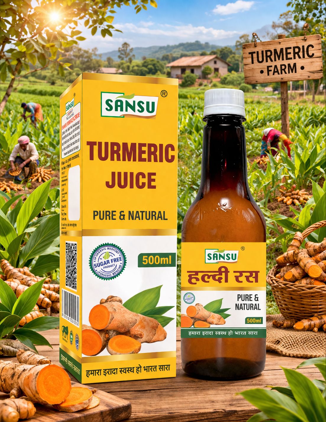 SANSU HALDI JUICE (500ML)