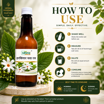 Sansu Organic Harshringar Leaf Juice -500ml