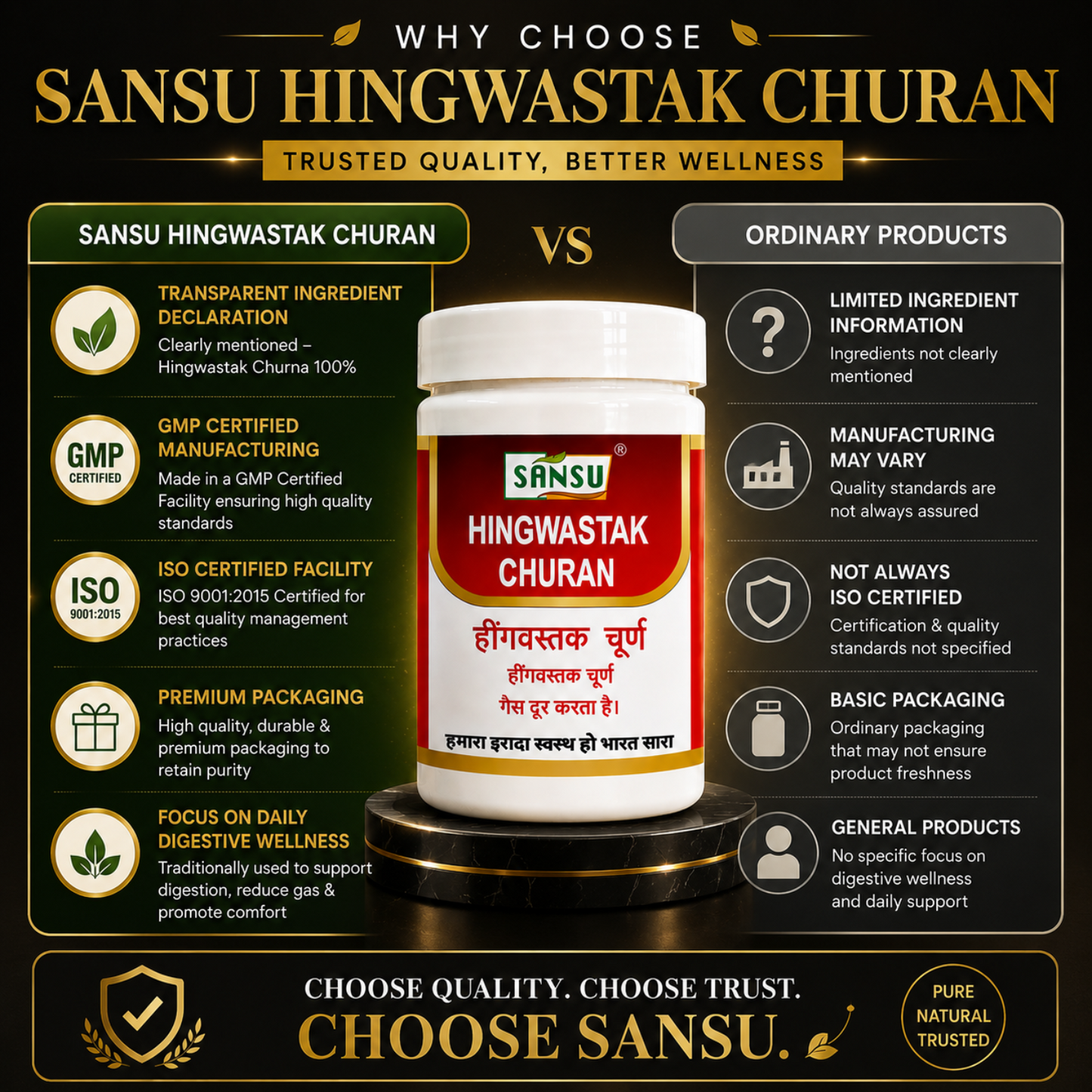 Sansu Hingwashtak churan 100gm (Pack of 2)