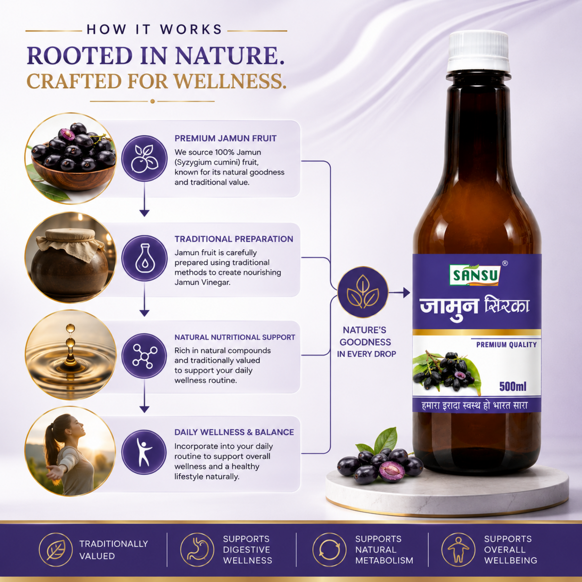 SANSU JAMUN SIRKA (500 ML)
