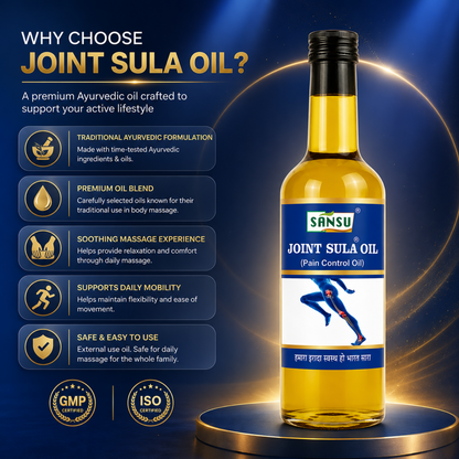 SANSU Joint Sula Oil for Ayurvedic pain relief Massage Oil (50ml) [Pack of 2]