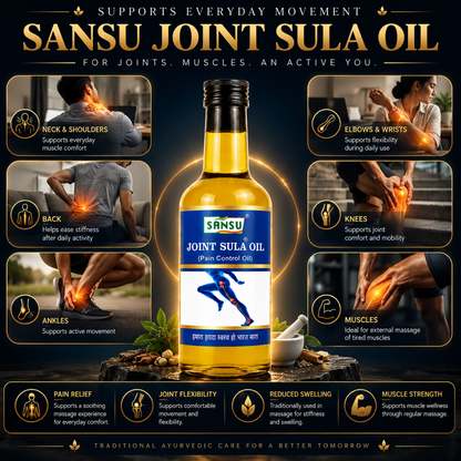 SANSU Joint Sula Oil for Ayurvedic pain relief Massage Oil (50ml) [Pack of 2]