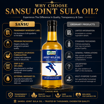 SANSU Joint Sula Oil for Ayurvedic pain relief Massage Oil (50ml) [Pack of 2]