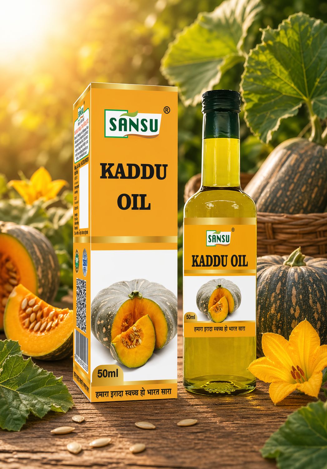 Sansu Kaddu oil 50ml (Pack of 2)