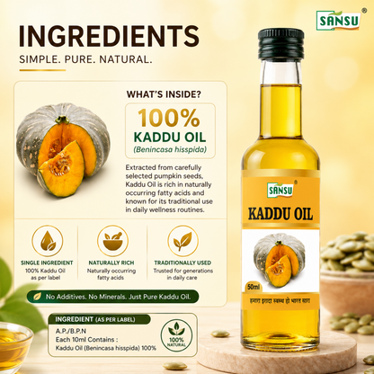 Sansu Kaddu Oil 50 ml (Pack of 2)