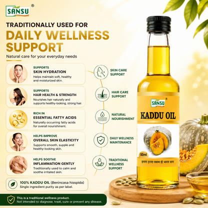 Sansu Kaddu Oil 50 ml (Pack of 2)
