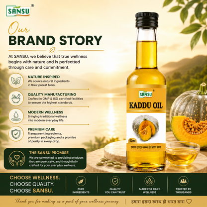 Sansu Kaddu Oil 50 ml (Pack of 2)