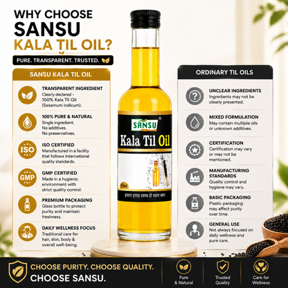 Sansu Kala Til Oil 50 ml (Pack Of 2)