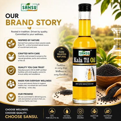 Sansu Kala Til Oil 50 ml (Pack Of 2)