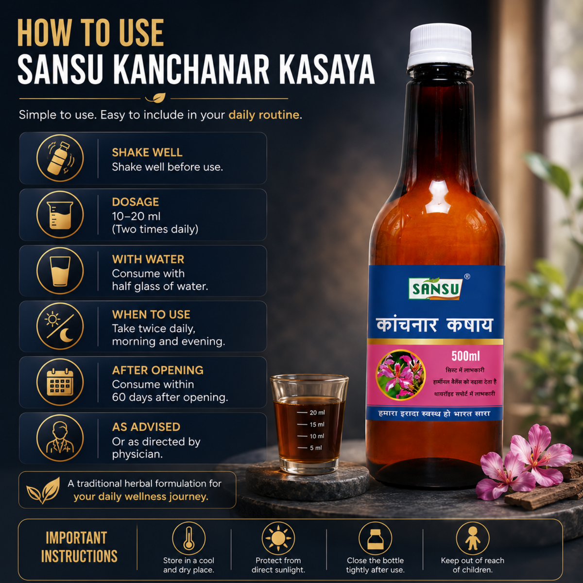 Sansu Kanchnar kasaya 500 ml