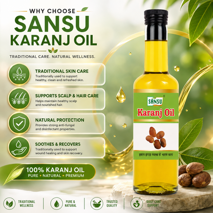 Sansu Karanj Oil (100 ml) pack of 2