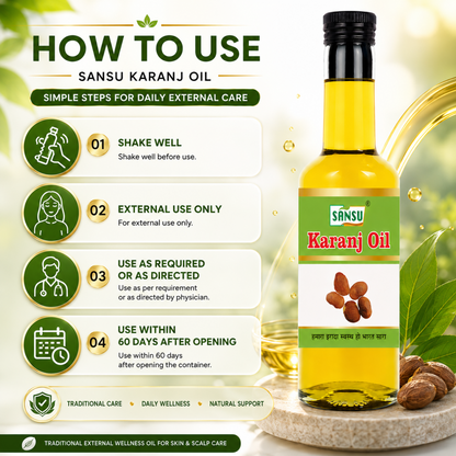 Sansu Karanj Oil (100 ml) pack of 2