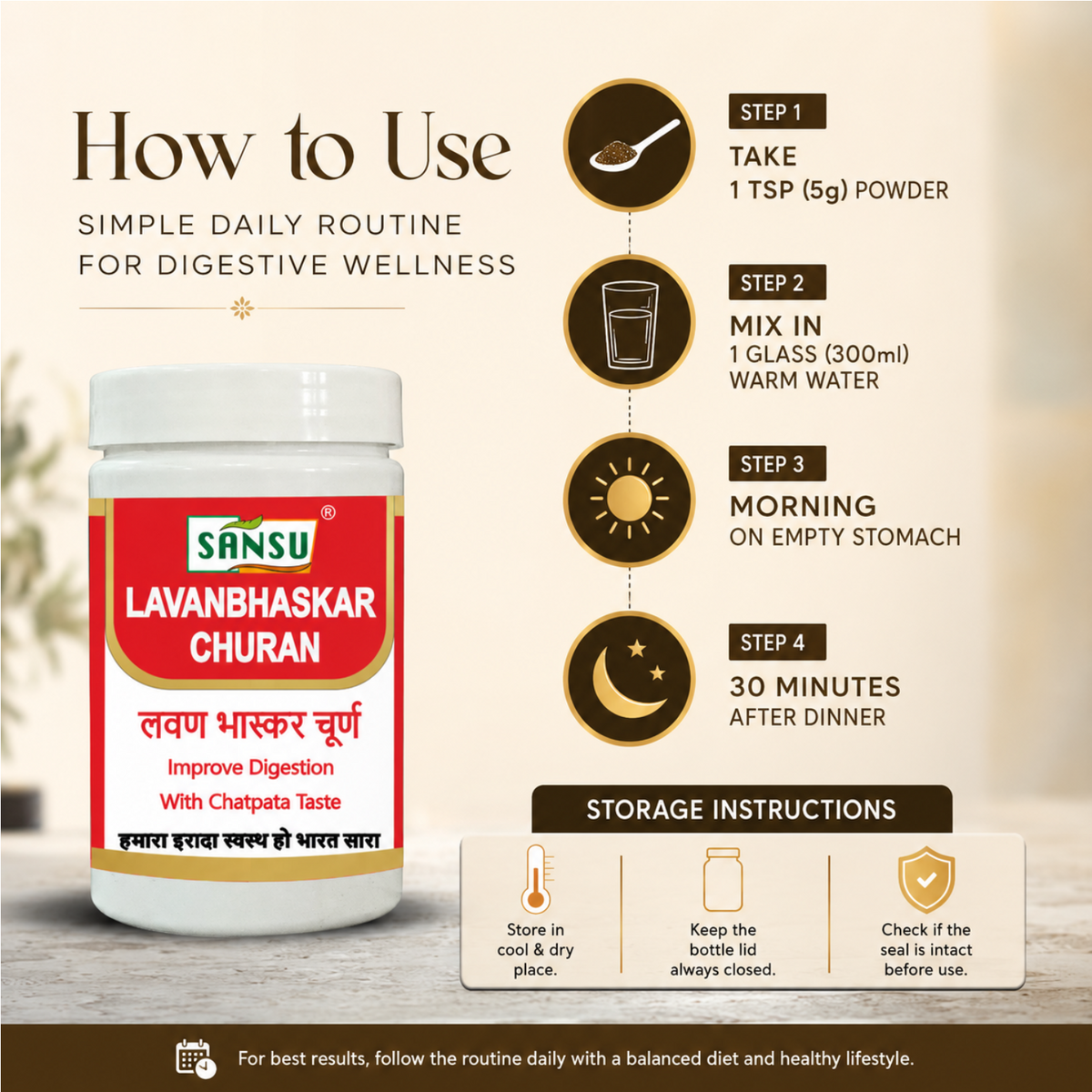 Sansu Lavan Bhaskar Churan 100 gm (Pack Of 2)