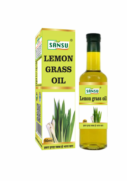 SANSU Lemon Grass Oil Essential oil for Skin & Hair care (Pack Of 2)