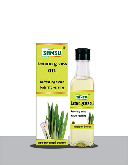 SANSU Lemon Grass Oil Essential oil for Skin & Hair care (Pack Of 2)