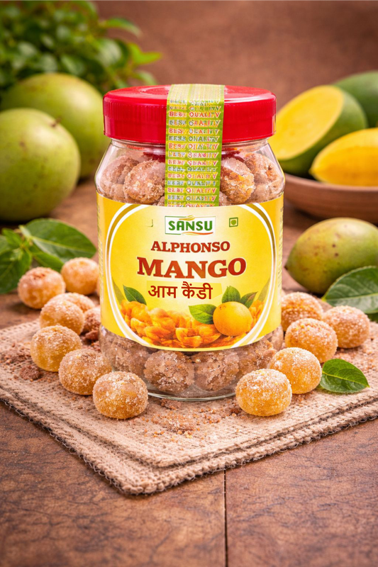 SANSU Mango Candy | Vegetarian | No Transfat | Sweet Candies (200g)