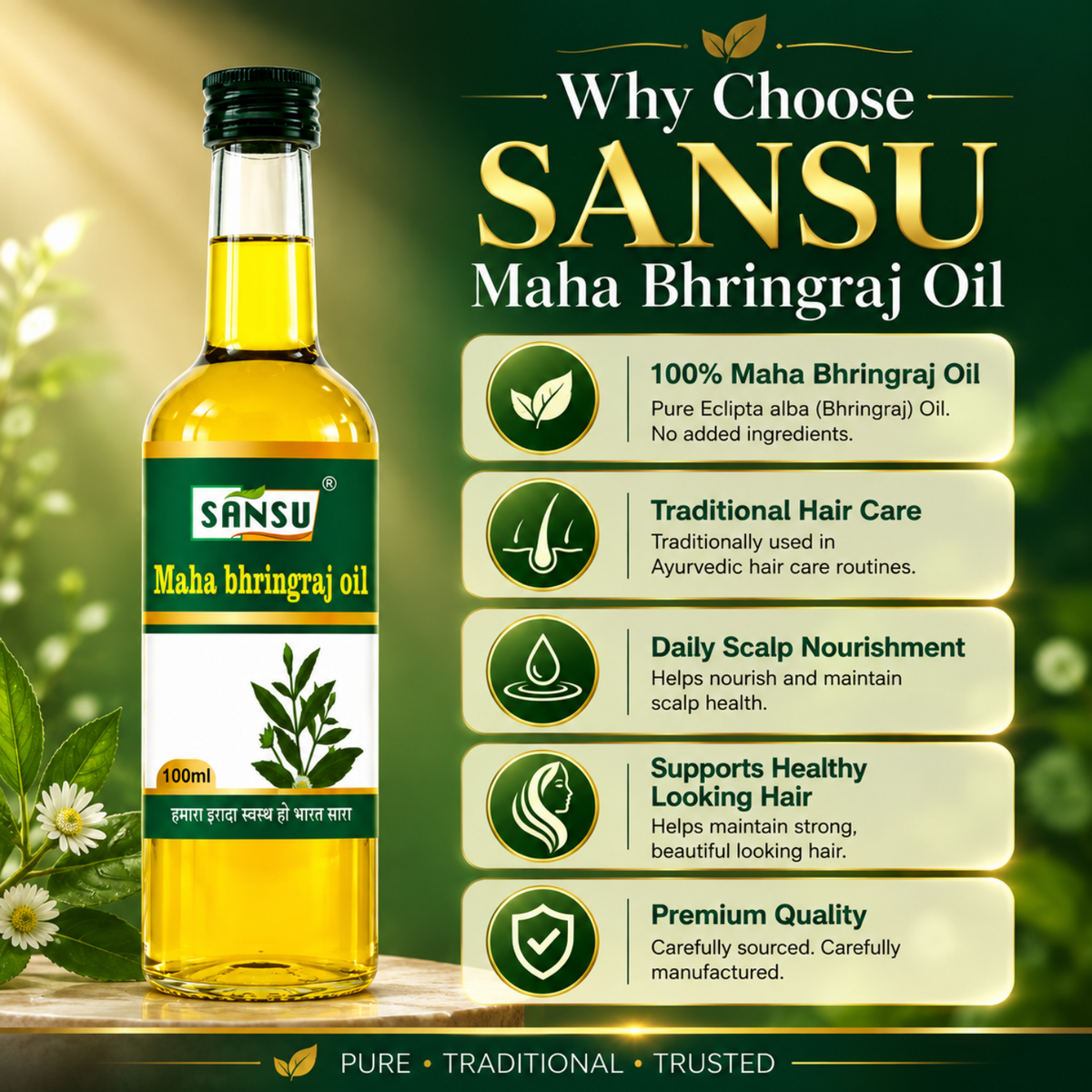 Sansu Maha Bhringraj Oil (100 ml)