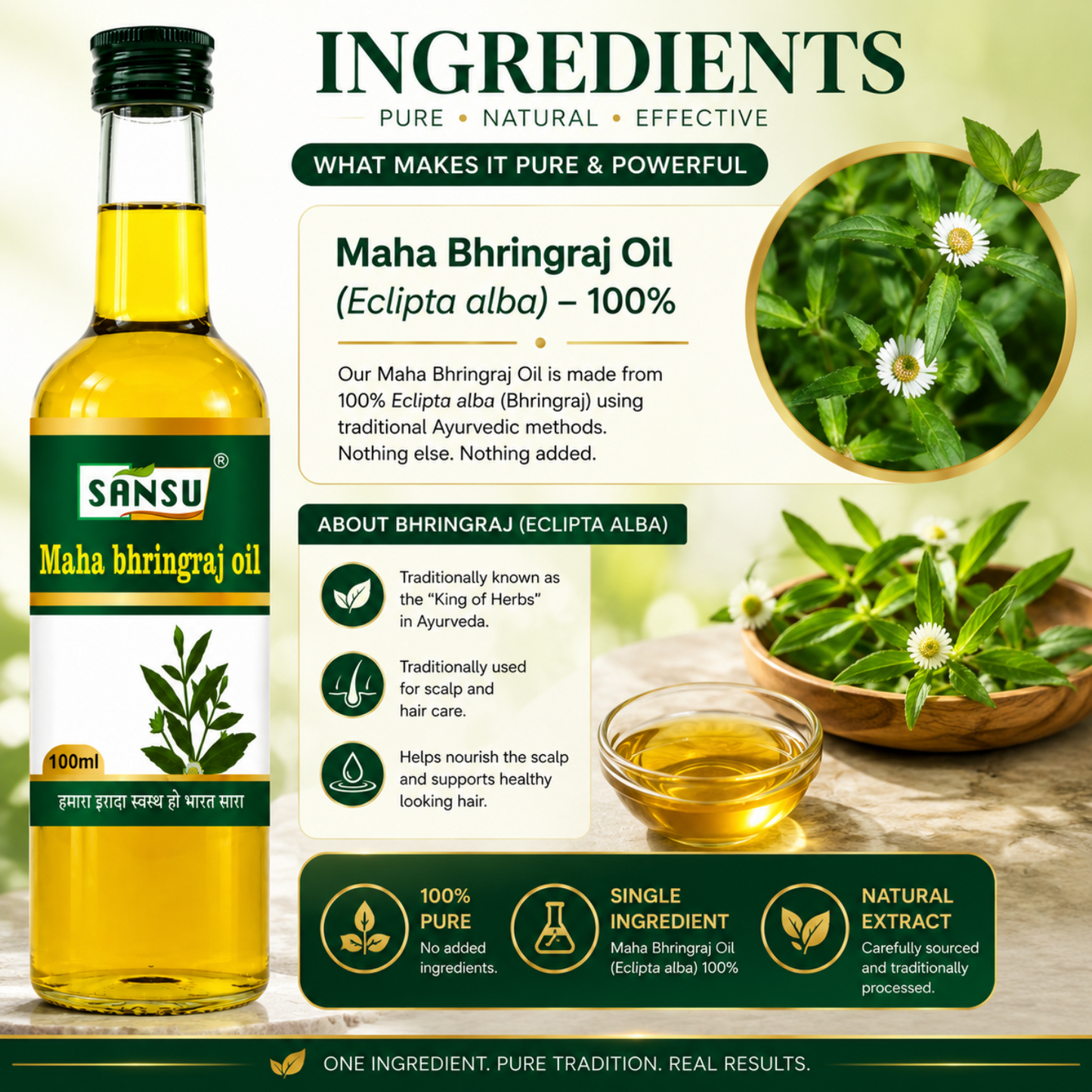 Sansu Maha Bhringraj Oil (100 ml)