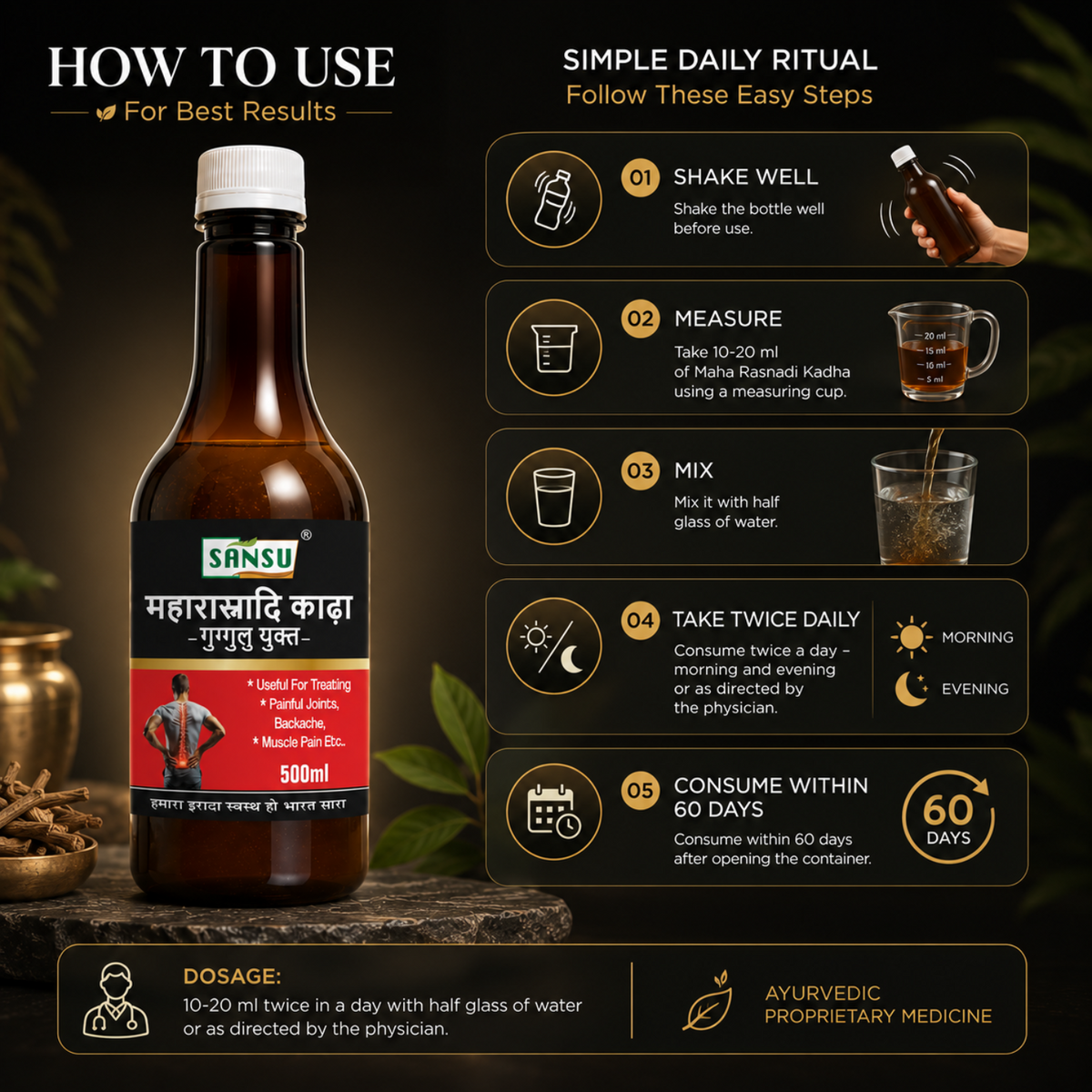 Sansu Maha Rashnadi Khada 500 ml