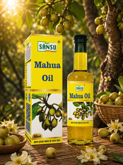SANSU Mahua Oil | 50ML Pack of 2 (50mlx2)