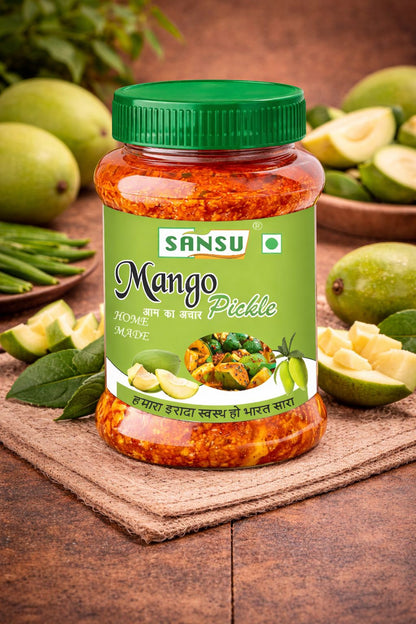 SANSU MANGO PICKLE 500 GM ( PACK OF 3)