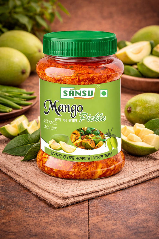 SANSU MANGO PICKLE 500 GM ( PACK OF 3)