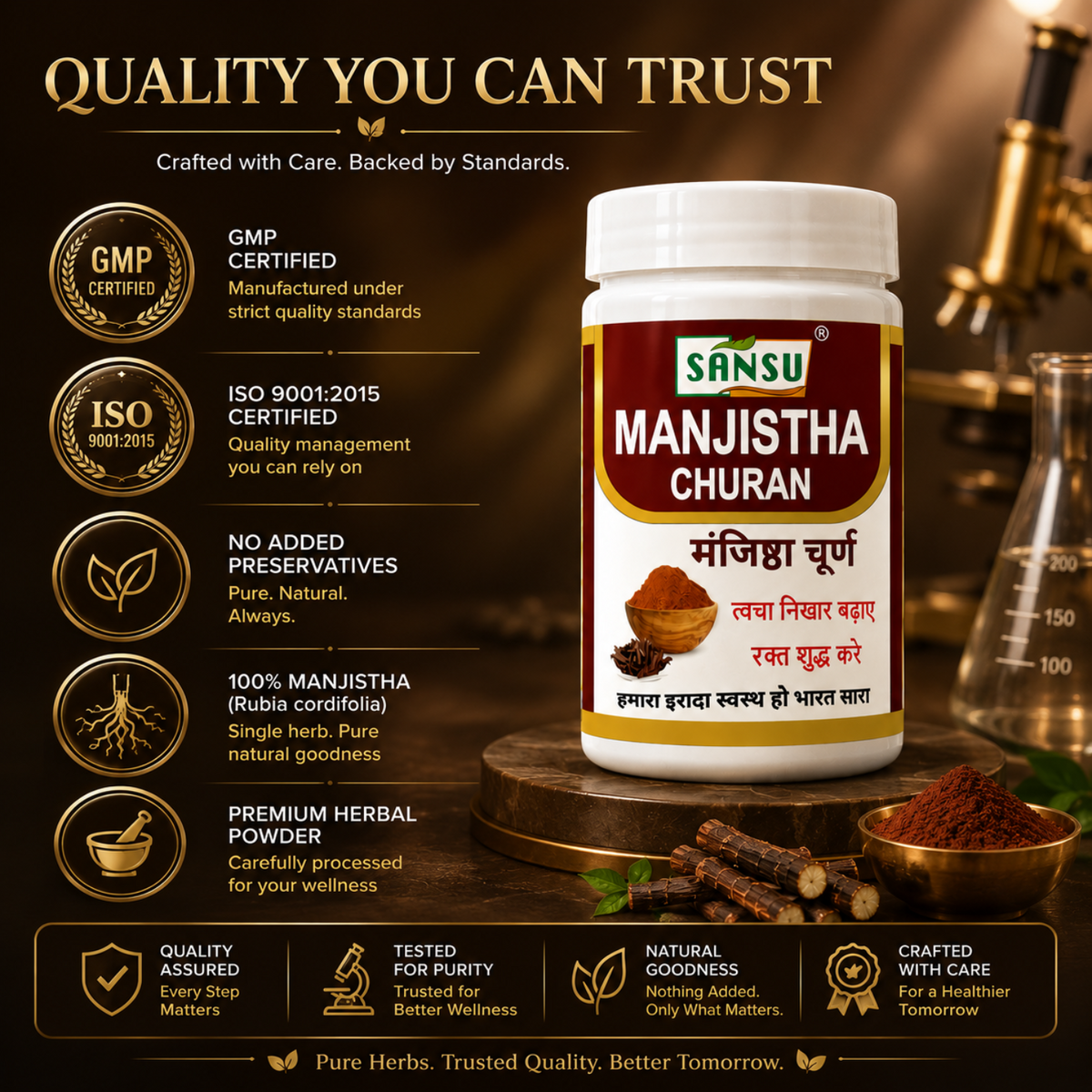 Sansu Manjistha Churan 100 Gm (Pack of 2)