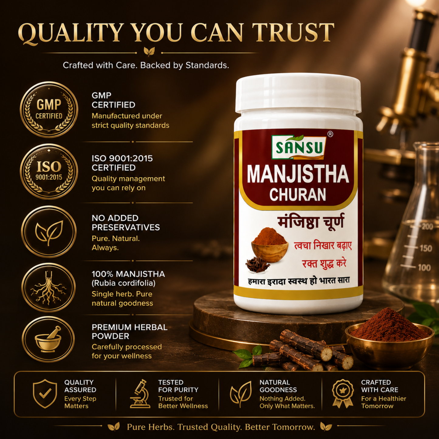 Sansu Manjistha Churan 100 Gm ( Pack of 2)