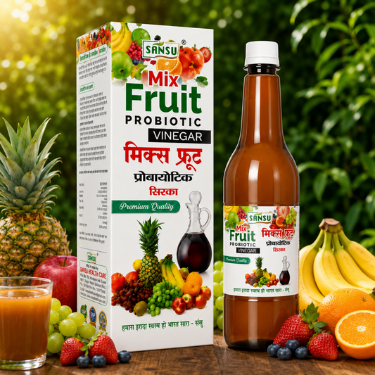 Sansu Mix Fruit Probiotic Vinegar | Premium Quality Vinegar (500 ml)